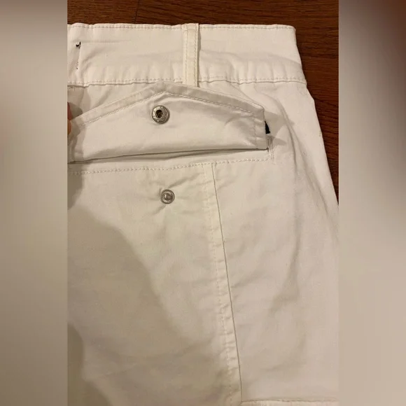 Sanctuary Standard Surplus Shorts Sz 29 White Inseam 5” 6 Pockets Sustainable